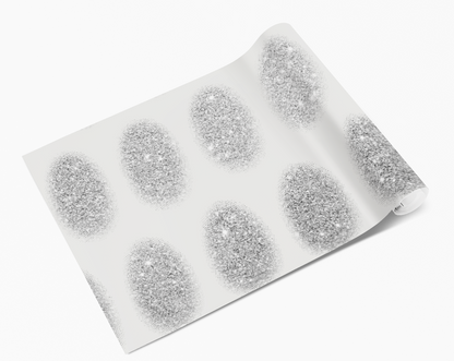 White & Grey Smudge Blobs Vinyl furniture Sticker