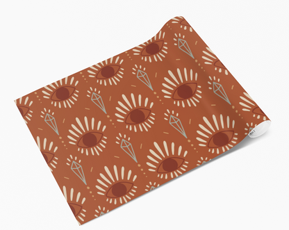 Brown Diamond Eye Self Adhesive Vinyl