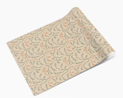 Beige Mini Wheat Branch Self Adhesive Vinyl