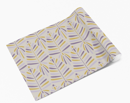 Stripy Fern Leaves Self Adhesive Vinyl