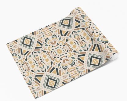 Moon & Star Kaleidoscope Pattern Vinyl Furniture Sticker