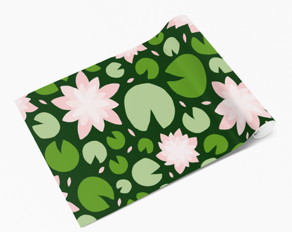 Green Lily Pads Water Lily Vinyl Furniture Wrap