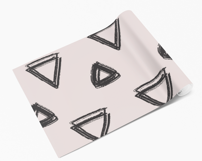 Hand Scribbled Triangles Self Adhesive Vinyl