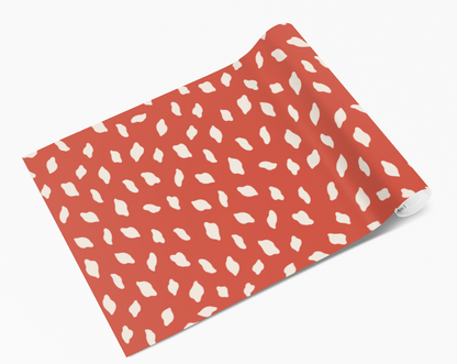 Rustic Red Mini Irregular Blobs Self Adhesive Vinyl