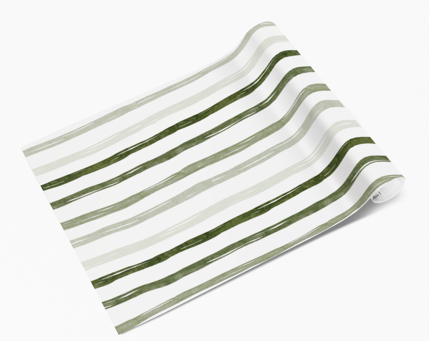 Light Green Ombre Stripes Vinyl Furniture Sticker