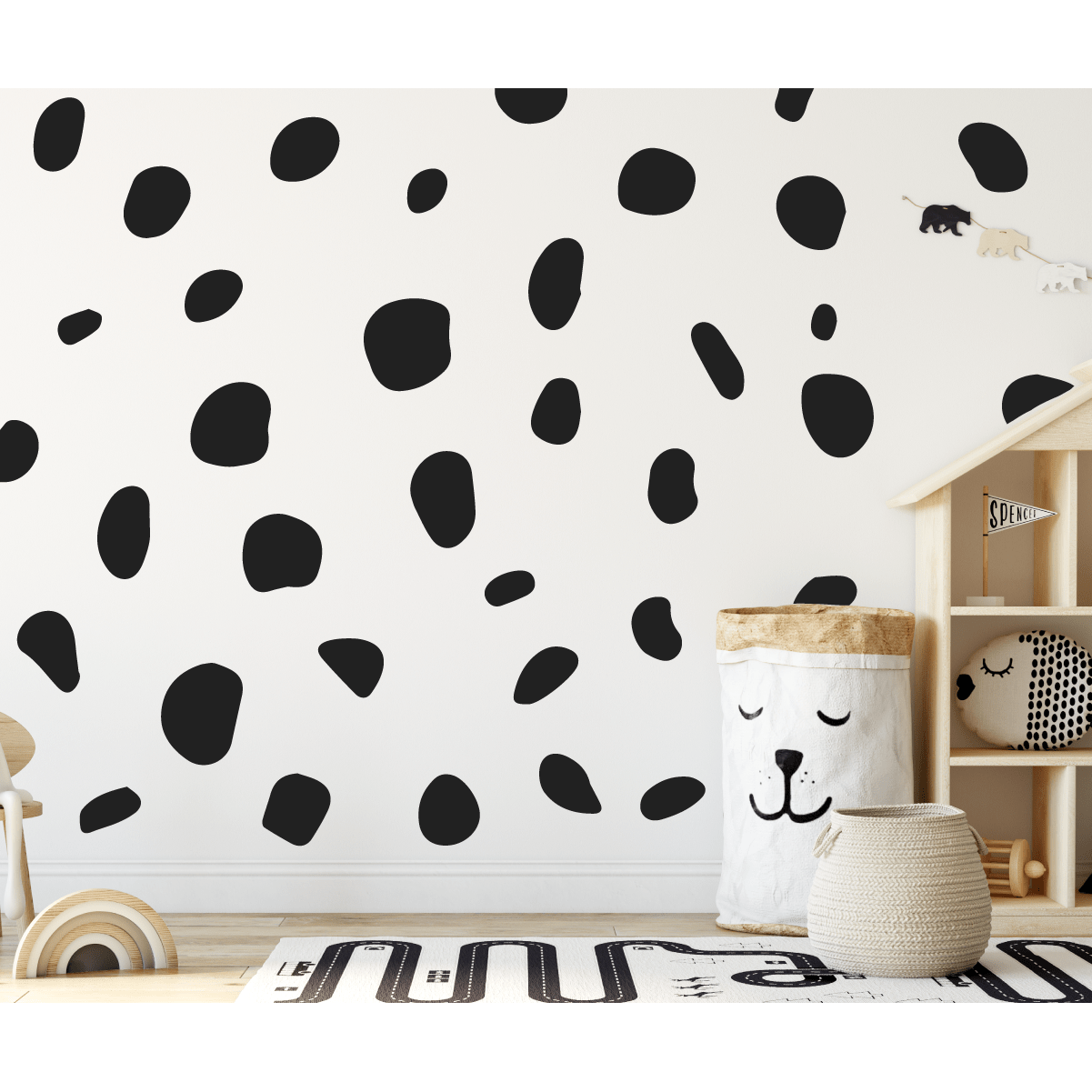 36 Large Animal Spot Wall Stickers