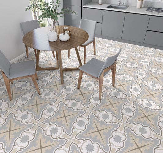 Art Deco Neutral Floor & Wall Tile Stickers