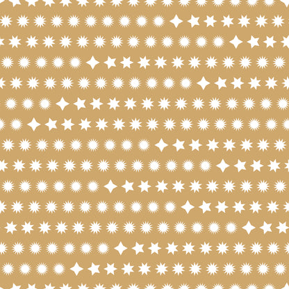Mustard Yellow Mini Stars Suns Vinyl Furniture Wrap