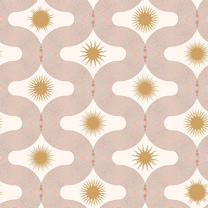 Wavy Fine Lines Sunbursts  Self Adhesive Vinyl