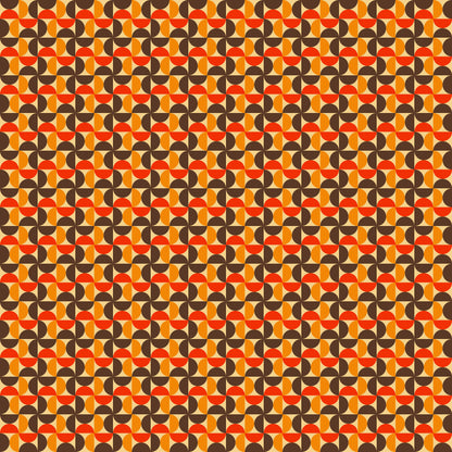 Retro Print Mini Pinwheels Vinyl Furniture Wrap