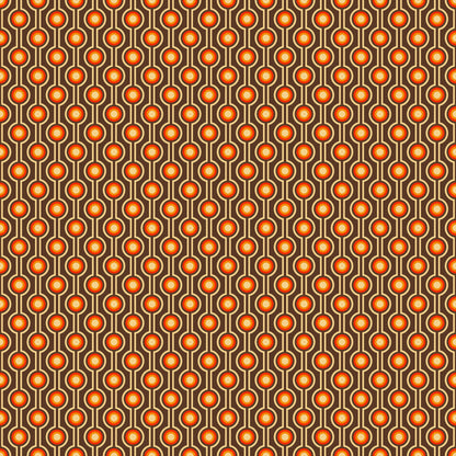 Dark Retro Bobble String Print Vinyl Furniture Wrap