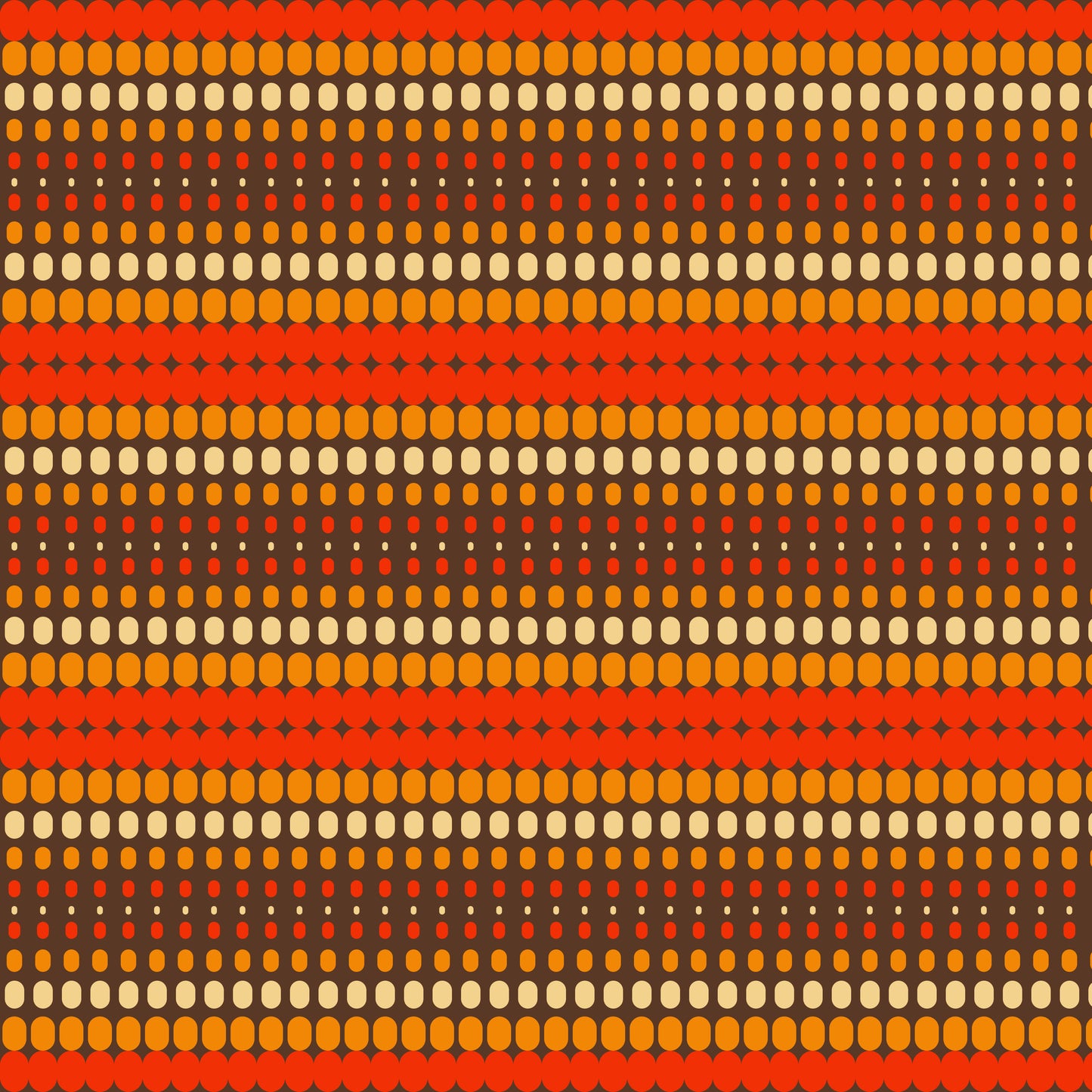 Groovy Retro Brown Warm Print Self Adhesive Vinyl