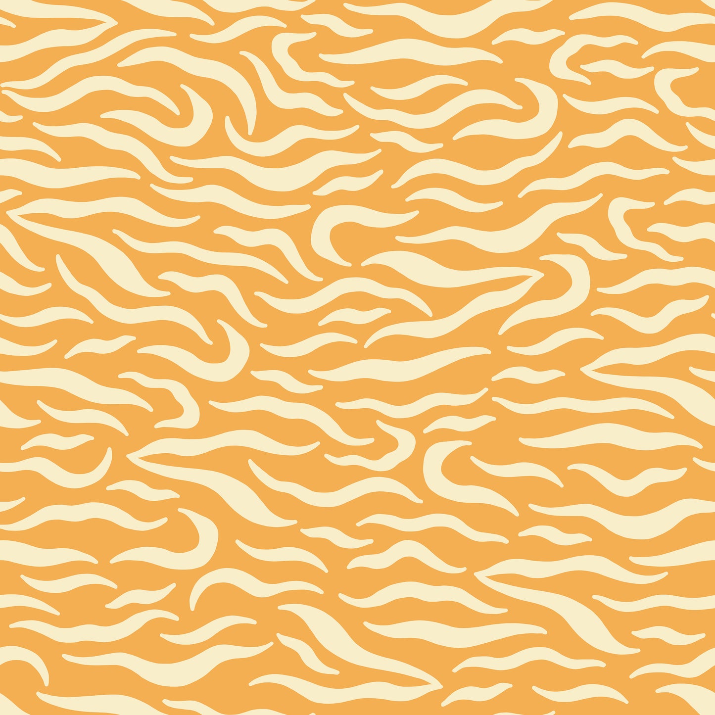 Orange Wavy Lines Furniture Wrap
