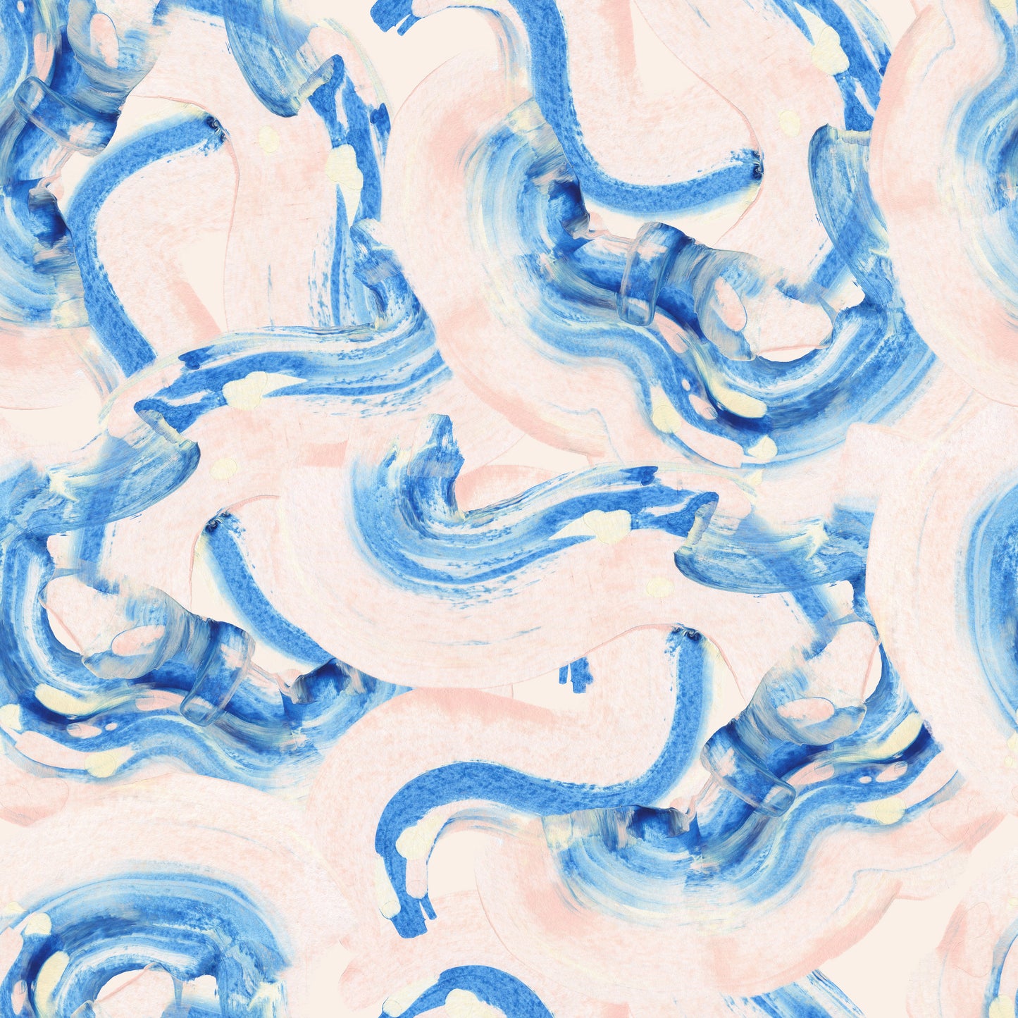 Blue Brush Stroke Watercolour Swirls Self Adhesive Wrap