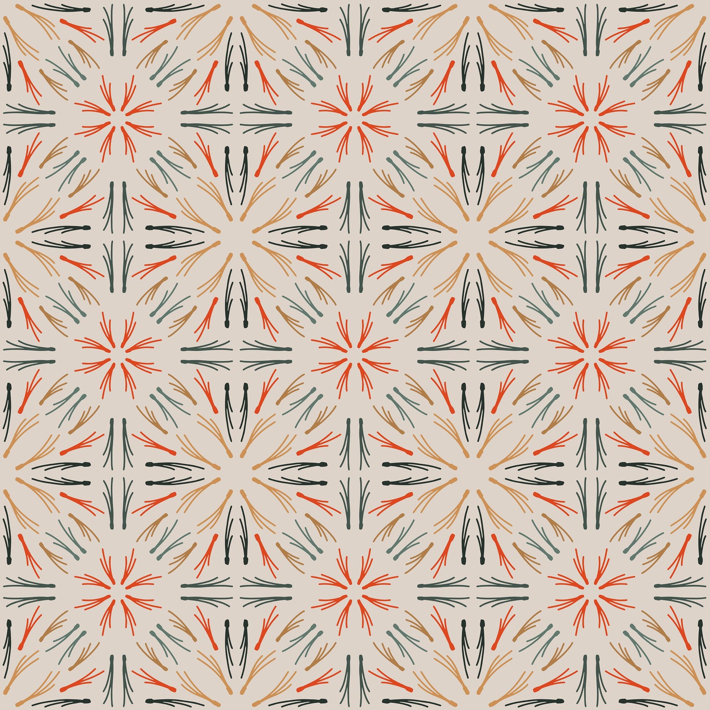 Twig Kaleidoscope Pattern Self Adhesive Vinyl