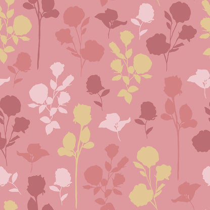 Patel Pink Yellow Flowers Self Adhesive Vinyl