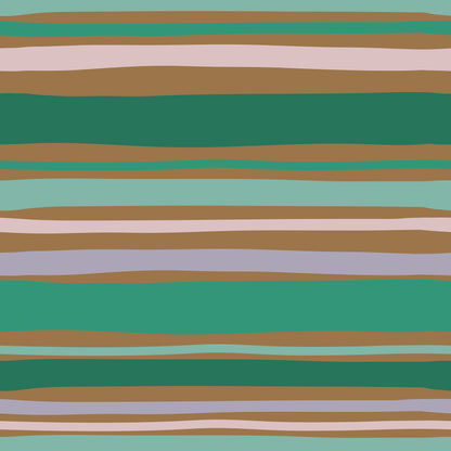 Green Brown Stripes Self Adhesive Vinyl