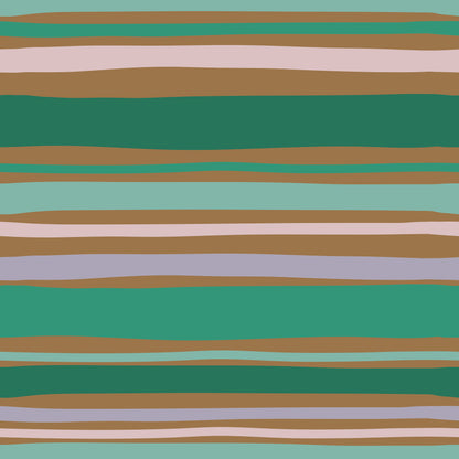 Green Brown Stripes Self Adhesive Vinyl