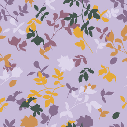 Lilac Lavender Floral Vinyl Furniture Sticker