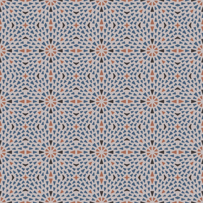 Micro Blue/Beige Mosaic Self Adhesive Vinyl