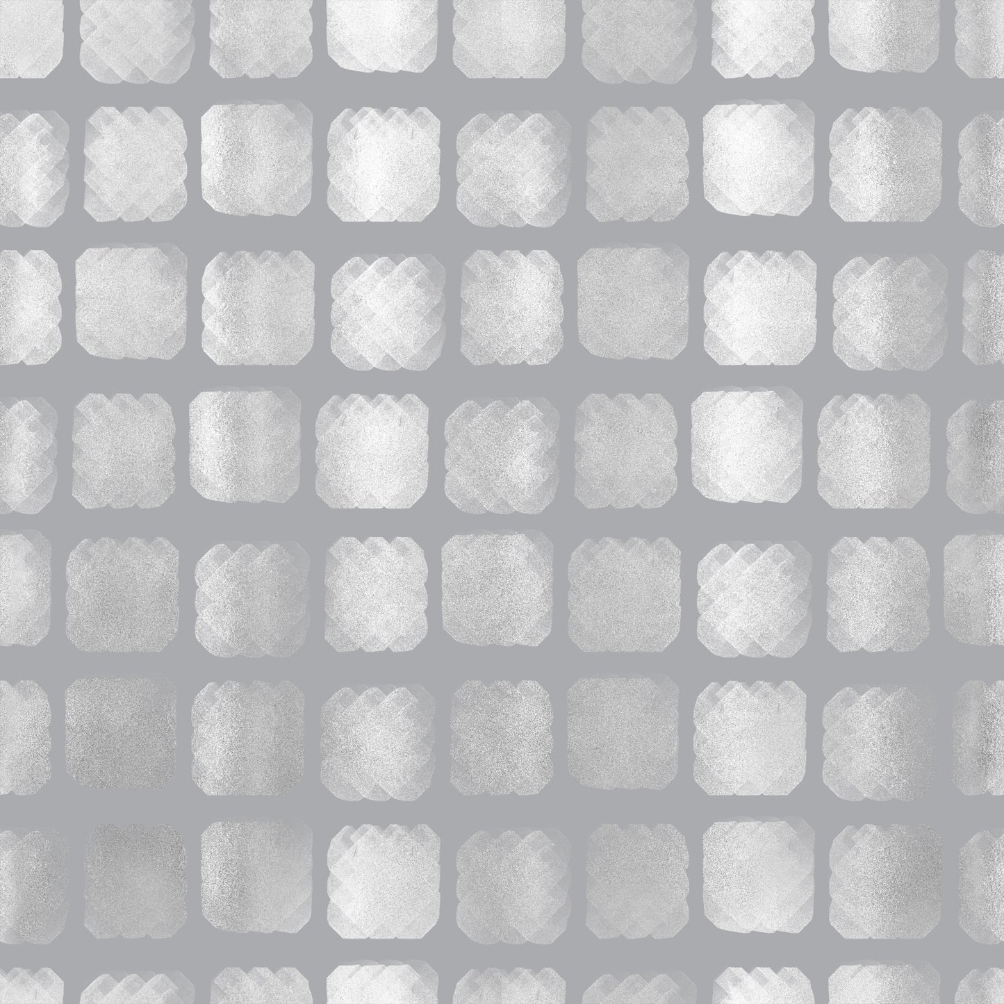 Silvery Grey Mosaic Tile Squares Self Adhesive Vinyl