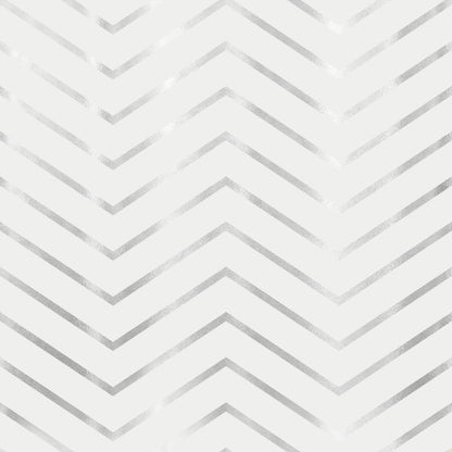 Pearly Grey Zig Zags Vinyl Furniture Wrap