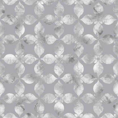 Large Pearly Grey Petals Pattern Self Adhesive Vinyl
