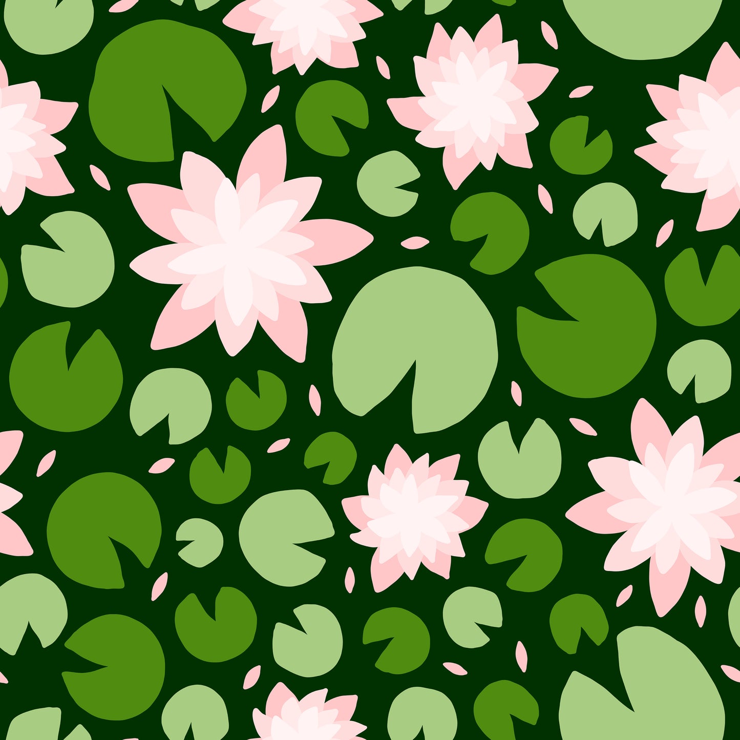 Green Lily Pads Water Lily Vinyl Furniture Wrap