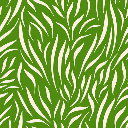 Green Wavy Grass Blades Self Adhesive Vinyl