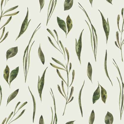 Botanical Green Reeds Self Adhesive Vinyl