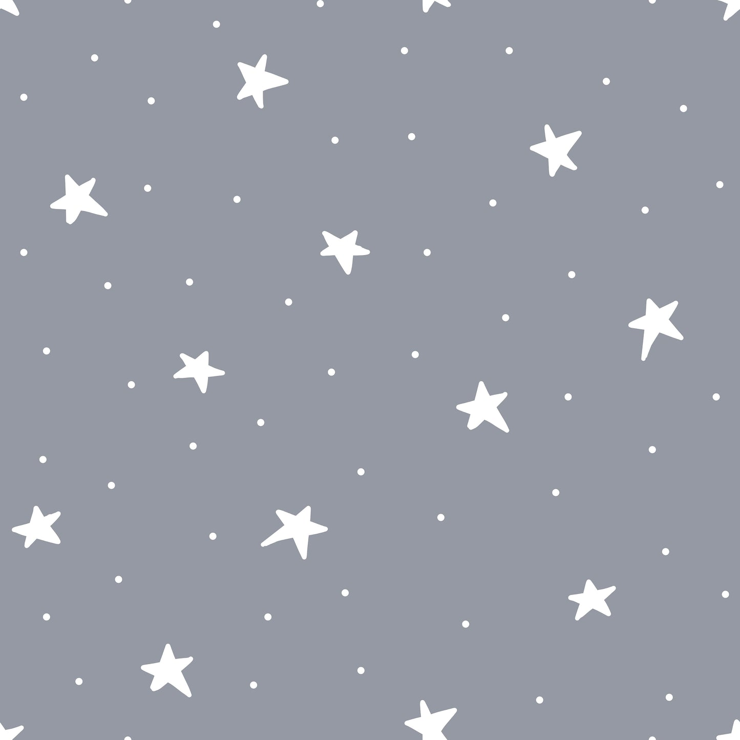 Grey and Mini White Stars Self Adhesive Vinyl
