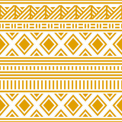 Mustard Yellow Geometric Pattern Self Adhesive Vinyl
