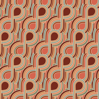 Brown Earthy Tone Infinity Design Self Adhesive Vinyl