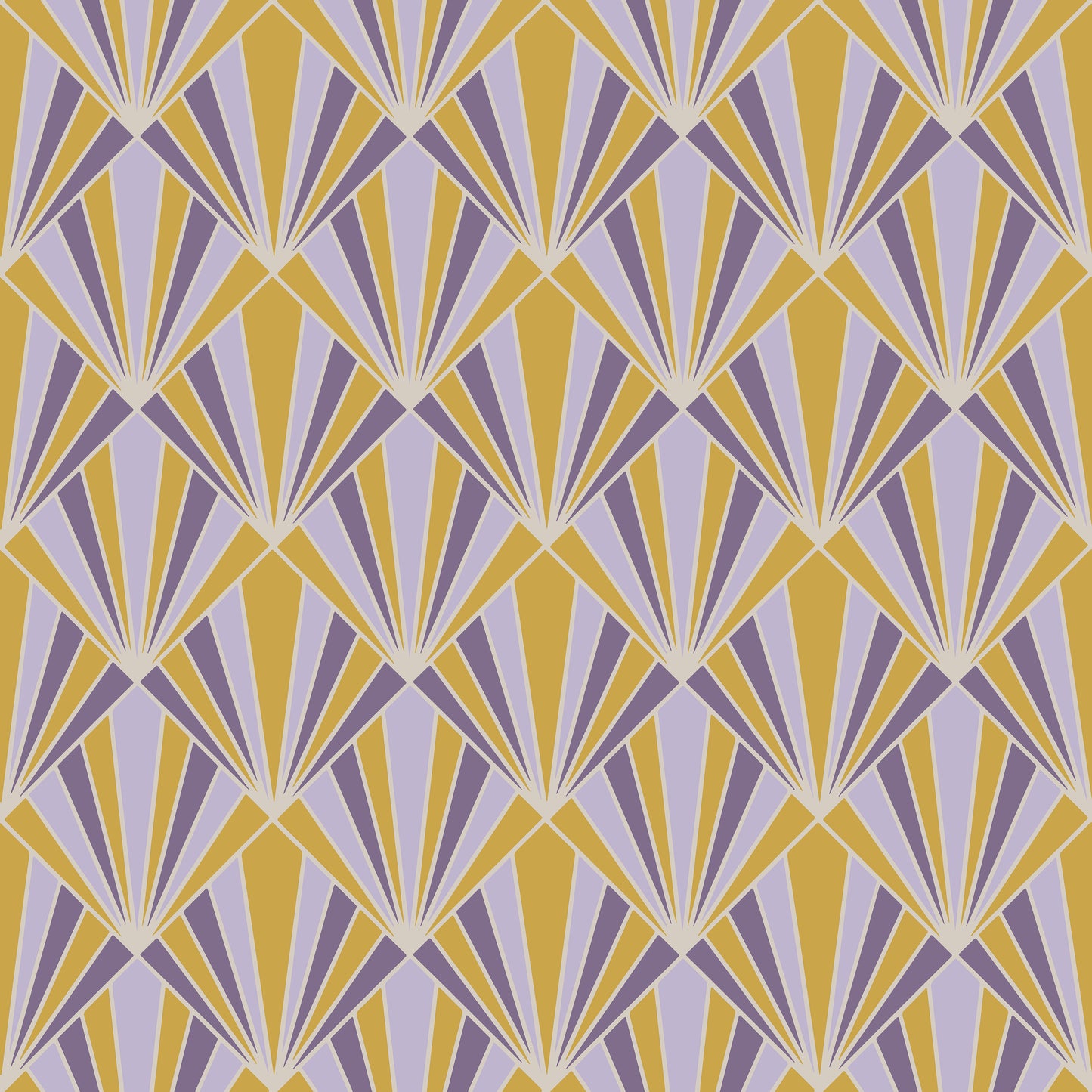 Grey & Yellow Art Deco Design Vinyl Furniture Sticker