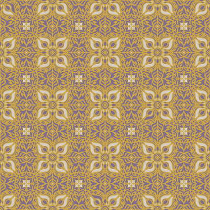 Mustard Yellow Petal Tile Design Vinyl Furniture Wrap