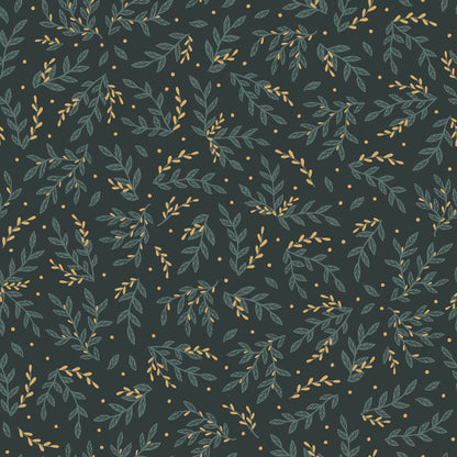 Dark Green Leaf Sprigs  Self Adhesive Vinyl