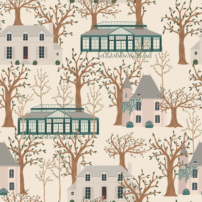 Buildings & Trees Scene Self Adhesive Vinyl