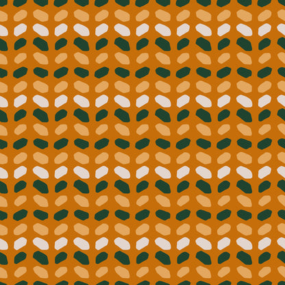 Burnt Orange/Green Dash Lines Vinyl Furniture Wrap