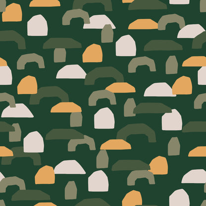 Green Abstract Shapes Vinyl Furniture Sticker