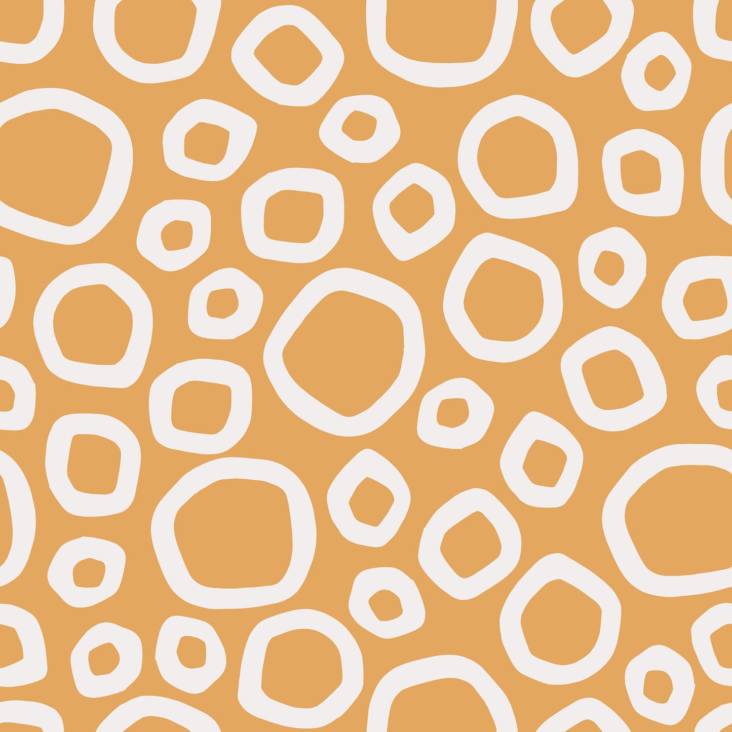 Orange Irregular Circles Self Adhesive Vinyl