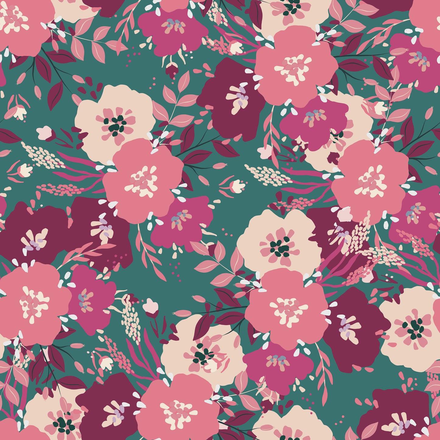 Purple/Pink Colourful Pansy Blossoms Self Adhesive Vinyl