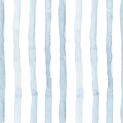 Blue Watercolour Brush Stroke Lines Vinyl Furniture Sticker