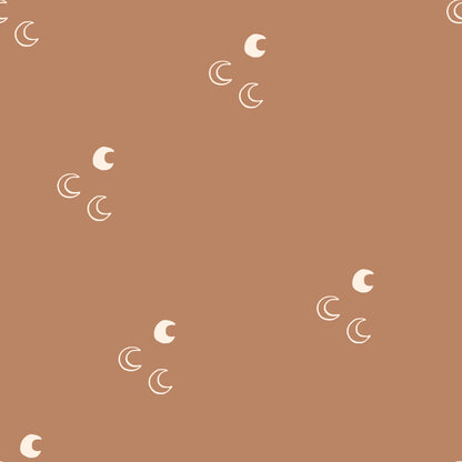 Brown Mini Crescent Moons Self Adhesive Vinyl
