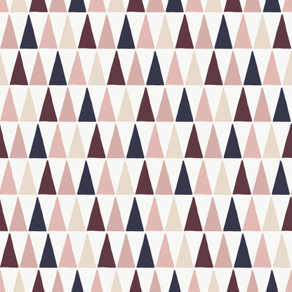 Navy Blush Triangles Print Vinyl Furniture Sticker