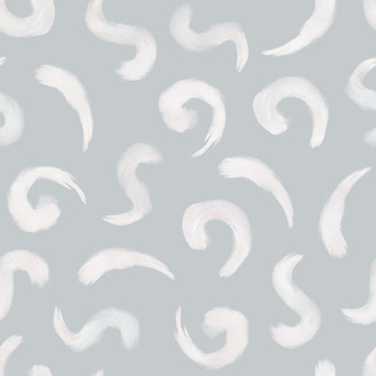 Grey & White Squiggles Self Adhesive Vinyl