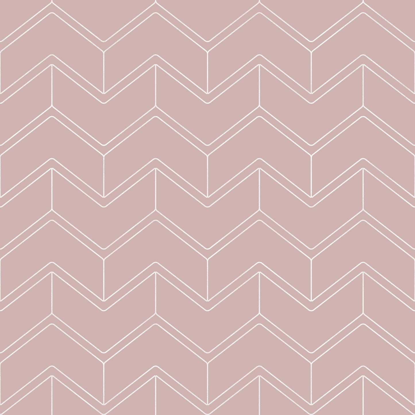Blush Pink Zig Zag Pattern Vinyl Furniture Sticker
