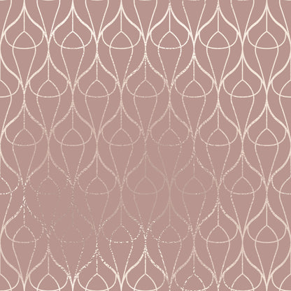 Pink Metallic Effect Line Baubles Self Adhesive Vinyl