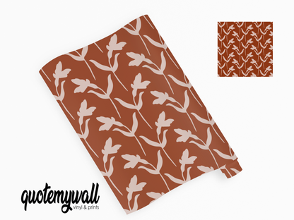 Brown Autumn Leaves Vinyl Furniture Sticker
