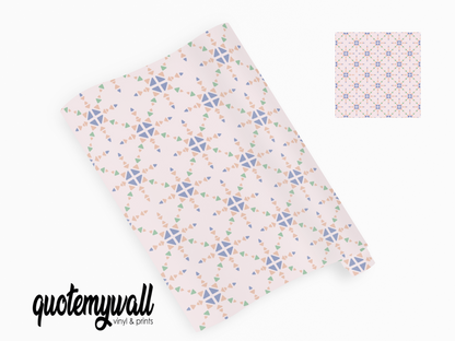 Pastel Dainty Diamond Pattern Self Adhesive Wrap