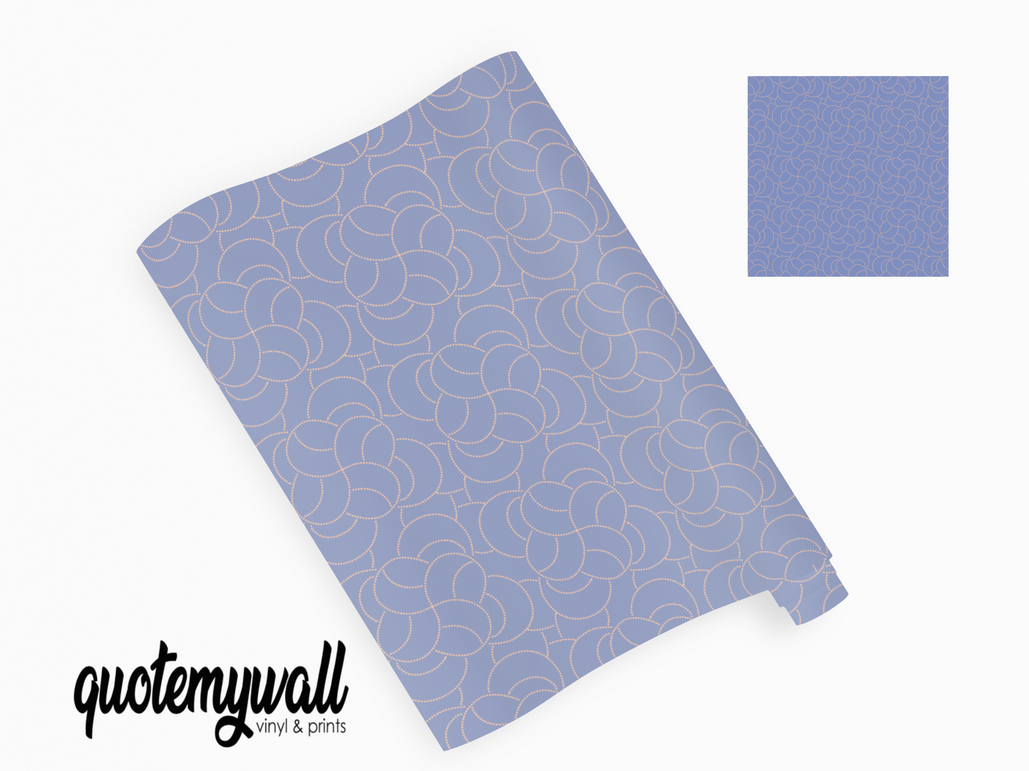 Baby Blue Knot Outlines Self Adhesive Wrap
